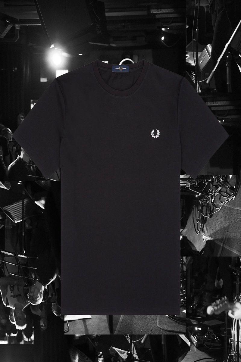 Black Fred Perry Bristol Ringer Men's T Shirts | PH 1635LISH